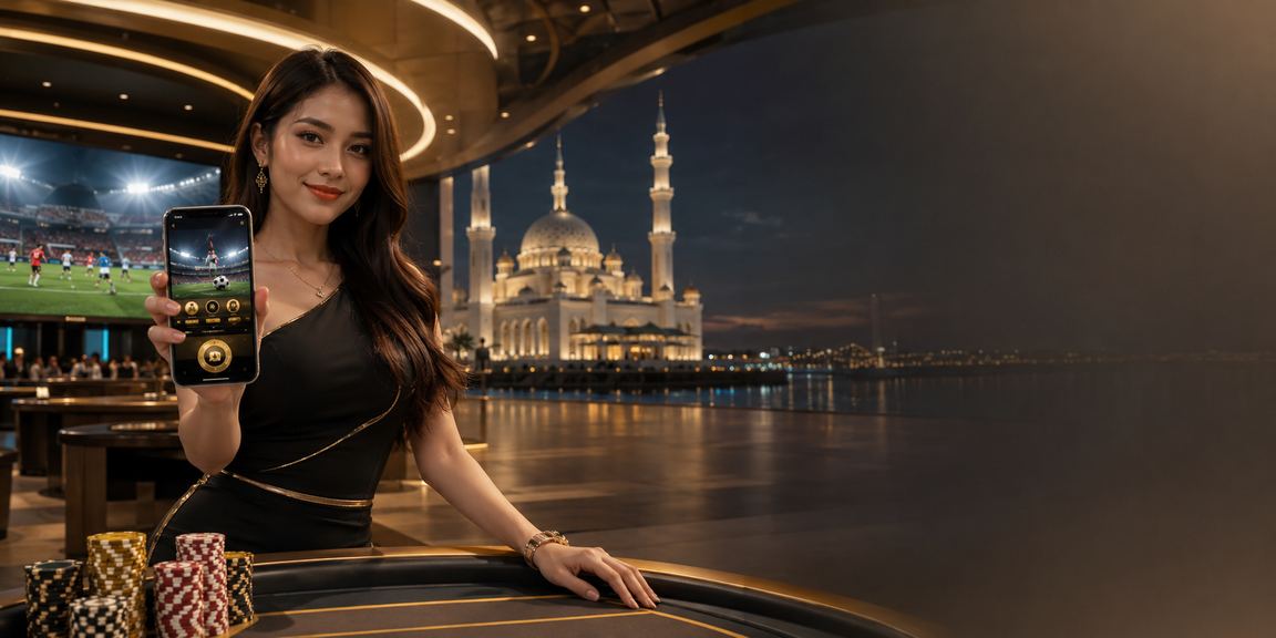 Suasana pertaruhan bola sepak dalam gaya Malaysia di kawasan Putrajaya